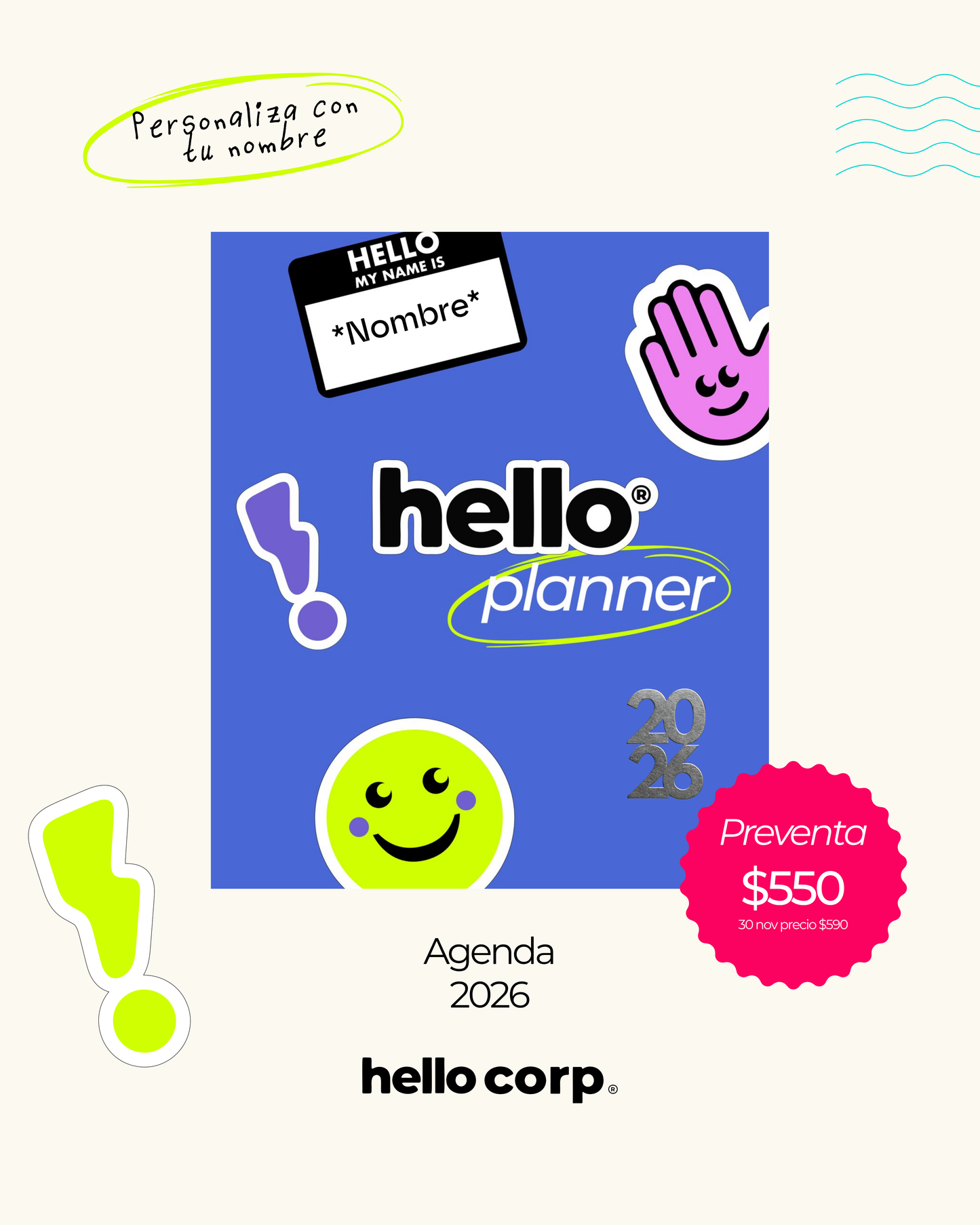 HELLO PLANNER 2026 PREVENTA